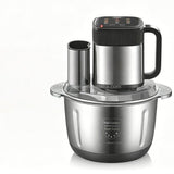 Electric Food Chopper & Meat Grinder – 9 Preset Menus, 6-Blade Stainless Steel, LED Display with Slicing & Grating Discs | Kenya