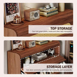 Slim Rattan Shoe Cabinet 100cm – Only 17cm Deep, Behind-the-Door Shoe Rack Organiser with 3 Flip Drawers, Top Storage & Slipper Shelf | Kenya