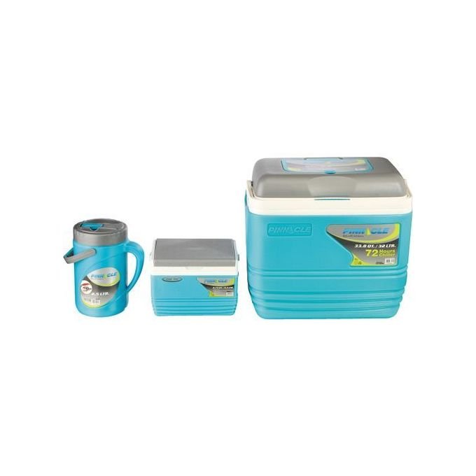 Pinnacle 3-in-1 Cooler Box Set | 25L Cooler Box, 4.5L Cooler Box and 2.5L Insulated Jug