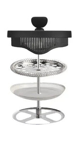 Danny Home French Press Coffee Maker, Glass Tea and Coffee Plunger | Borosilicate Glass Cafetiere with Stainless Steel Filter, No Paper Filters