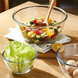 Danny Home Glass Mixing Bowl, Baking Bowl, Salad Bowl and Serving Bowl, 500ml to 5700ml | Clear Borosilicate Glass, Oven, Microwave and Dishwasher Safe, 8 Sizes