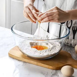 Danny Home Glass Mixing Bowl, Baking Bowl, Salad Bowl and Serving Bowl, 500ml to 5700ml | Clear Borosilicate Glass, Oven, Microwave and Dishwasher Safe, 8 Sizes