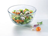 Danny Home Glass Mixing Bowl, Baking Bowl, Salad Bowl and Serving Bowl, 500ml to 5700ml | Clear Borosilicate Glass, Oven, Microwave and Dishwasher Safe, 8 Sizes