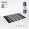 Bathlux striped chenille bath mat 75x45cm in navy stripe
