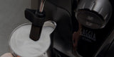 Gaggia Besana Pannarello steam wand frothing milk for a cappuccino