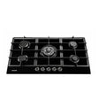 Bolesi ML503 built-in gas hob, 5 burners with centre wok burner, tempered glass, 90cm