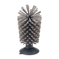Joseph Joseph Brush Up in-sink brush in grey, for glasses and mugs up to 14cm.