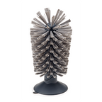 Joseph Joseph Brush Up in-sink brush in grey, for glasses and mugs up to 14cm.