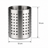 Divine Touch Stainless Steel Cutlery Holder - 12x14cm & 12x18cm