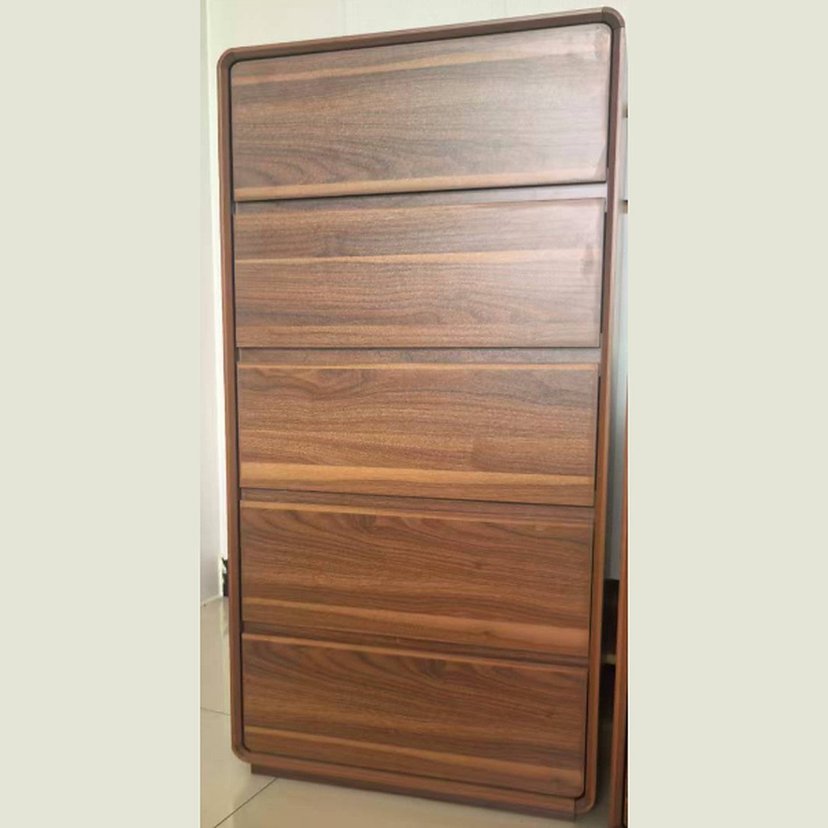 Tall Chest of Drawers 5 Drawer 60x40x121cm Walnut