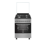 Von VCF663141FFS Cooker 3 Gas + 1 Electric Silver