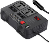 Car Kit: Foldable Boot Organiser and 300W Car Power Inverter with 4 USB Ports