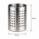 Divine Touch Stainless Steel Cutlery Holder - 12x14cm & 12x18cm