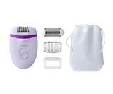 Philips Satinelle Epilator with Opti-Light & 4 Accessories - Removes Hair from the Root as Short as 0.5mm, Washable Head