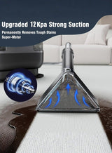 Portable Vacuum Cleaner Machine, 1700W Powerful Motor 3 IN 1 Spot Cleaner Lightweight Multifunctional Machine,1.25L/900ml Double Tank Compact Design for Sofa, Carpet, Car and Pet Pads