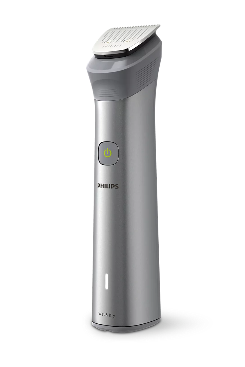 Philips 5000 Series Multi Grooming Set 10-in-1 - Face Head & Body, BeardSense Technology, Self-Sharpening Steel Blades
