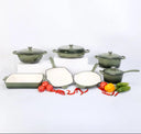 Enamel Cast iron cooking pots Ceramic Enamelled Cast Iron Cookware Set, Oven and Grill Safe