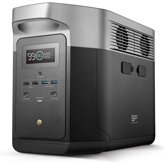 EcoFlow DELTA Max (2000) Portable Solar Generator – 2016Wh LiFePO4 Battery, 2400W AC Output, Expandable Capacity for Home Backup & Outdoor Use