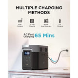 EcoFlow DELTA Max (2000) Portable Solar Generator – 2016Wh LiFePO4 Battery, 2400W AC Output, Expandable Capacity for Home Backup & Outdoor Use