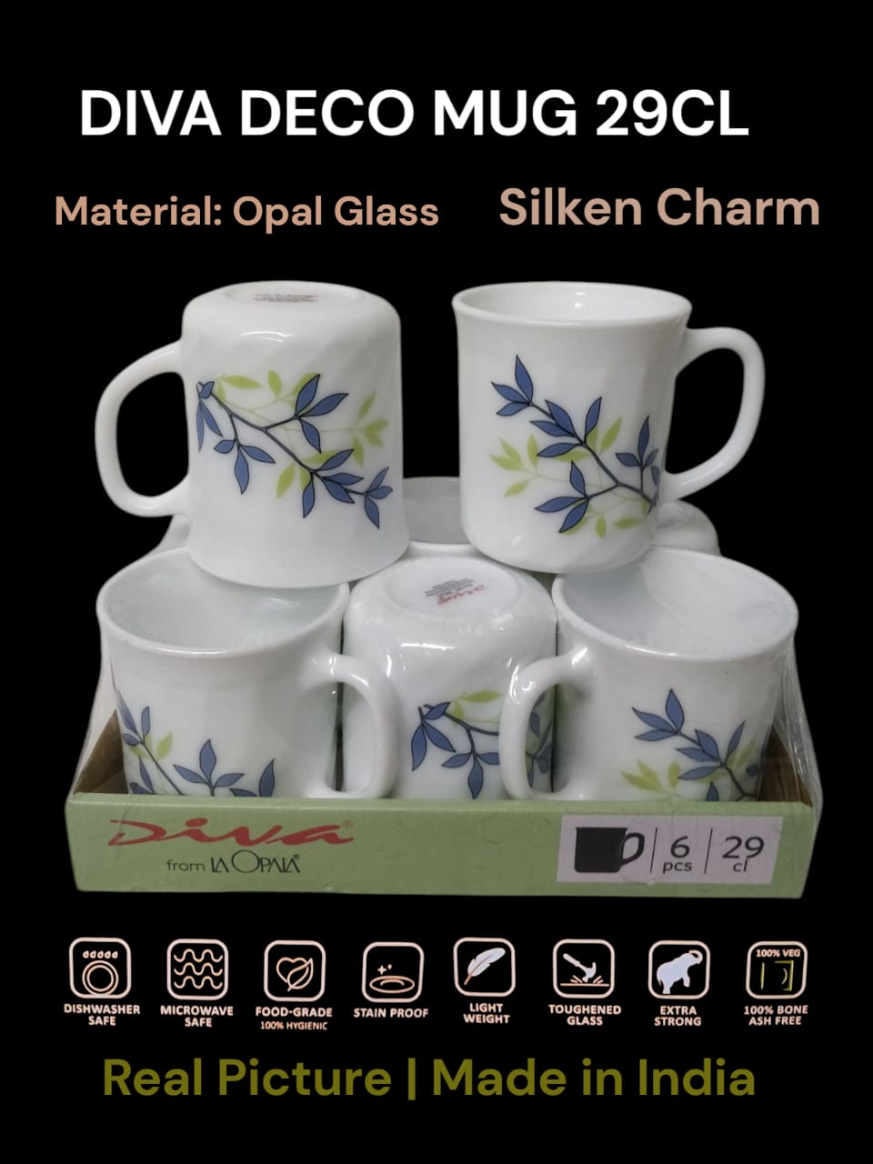 Diva  Deco Mug 29cl  6pcs  set