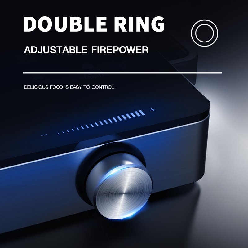 DSP Double Infrared Cooker 2000W Dual Zone Touch & Knob Control