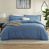 Microfiber Duvet & Quilt Cover Set King – 4 Piece Set with Pillow Shams