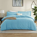 Microfiber Duvet & Quilt Cover Set King – 4 Piece Set with Pillow Shams