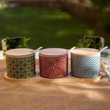 Danny Home Geometric Seasoning Canister Set 10pcs Spice Jars with Stand Kenya
