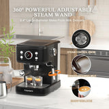 Empstorm® Espresso Machine 20 Bar EM-04E | Semi-Automatic Coffee Maker with Milk Frother