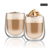 200ml Danny Home Double Walled Cappuccino Glasses Set (2 Pcs)