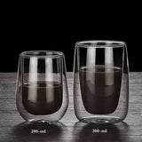 300ml 2-Pcs Danny Home Borosilicate Double Walled Cappuccino Glasses Set