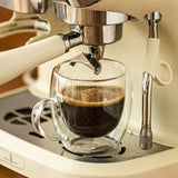 Danny Home 2-Pcs Double Walled Espresso Glasses with Handle 80ml
