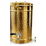 Divine Touch Gold Hammered Tea Urn, 15L