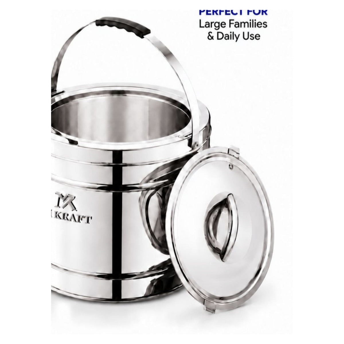 M Kraft Stainless Steel Hotpot, Double Wall Insulated, 10L
