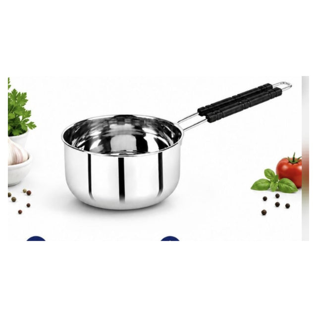Divine Touch Stainless Steel Sauce Pan with Spouts, 17cm