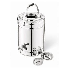 Divine Touch Insulated Tea Urn, Double Wall Stainless Steel, 25L
