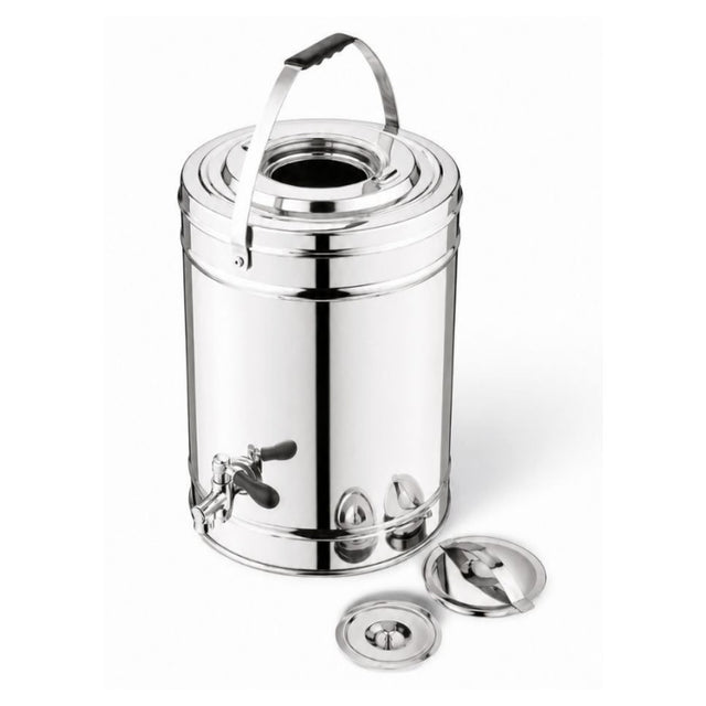 Divine Touch Insulated Tea Urn, Double Wall Stainless Steel, 25L