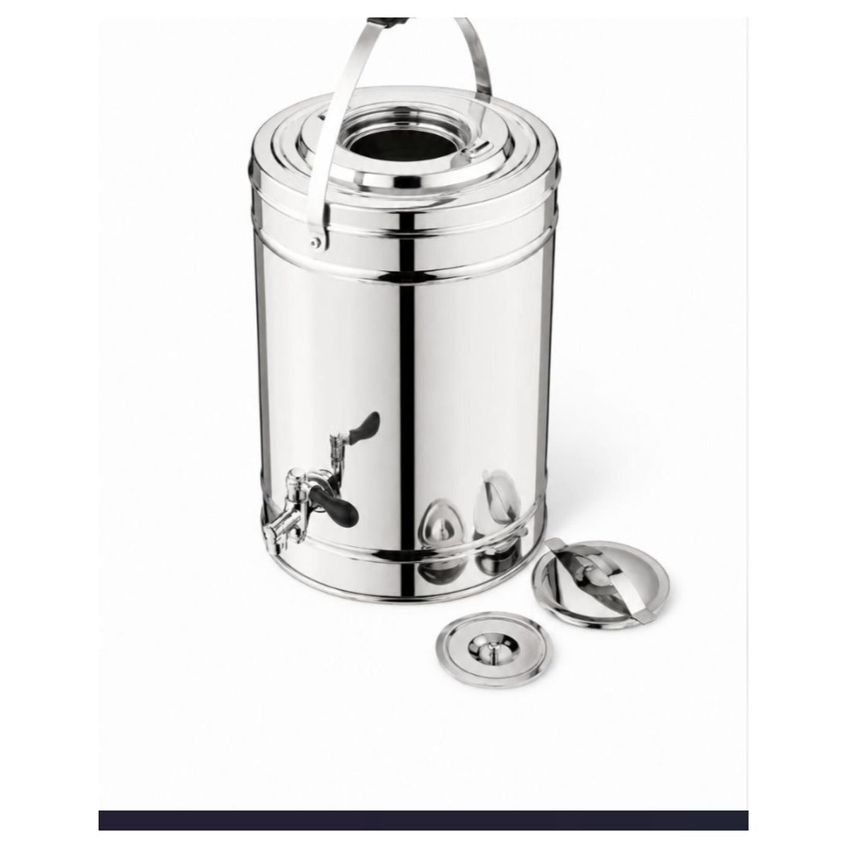 Divine Touch Insulated Tea Urn, Double Wall Stainless Steel, 50L