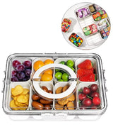 Kitchen Draining Basket with Removable Compartments – Airtight Clip Lid Fridge Meal Prep Storage Box Kenya