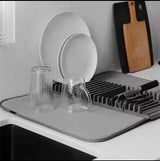 Foldable Microfibre Kitchen Drying Mat & Dish Drying Pad – Absorbent