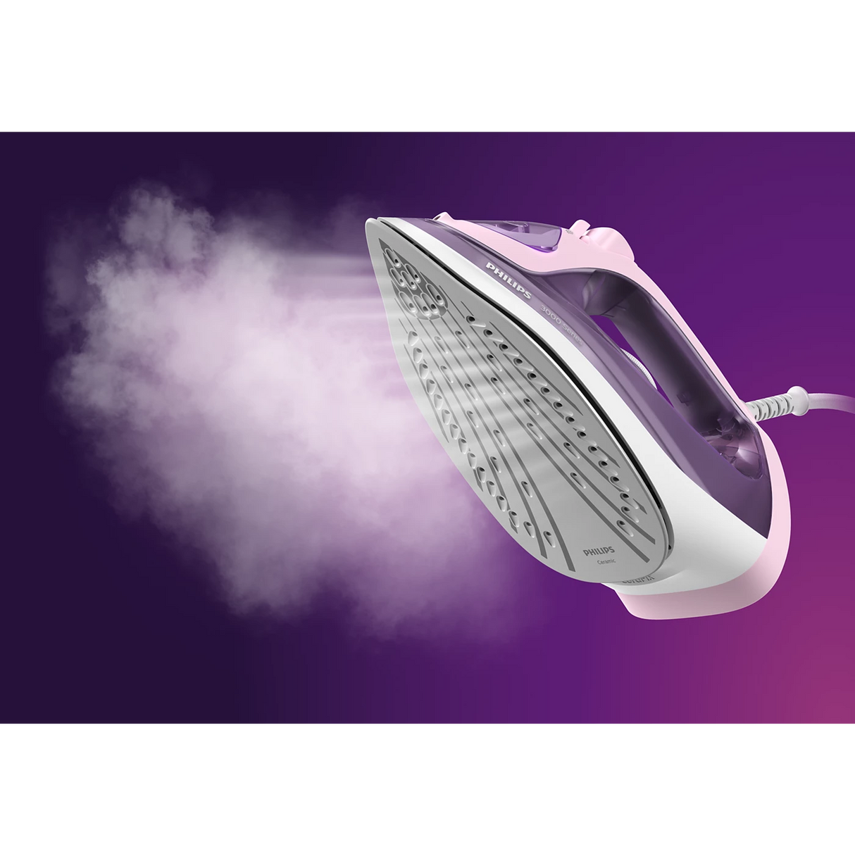 Philips Steam Iron 2200W - Ceramic Soleplate, 160g Steam Boost, 35g/min Continuous Steam, 300ml Tank, Vertical Steam