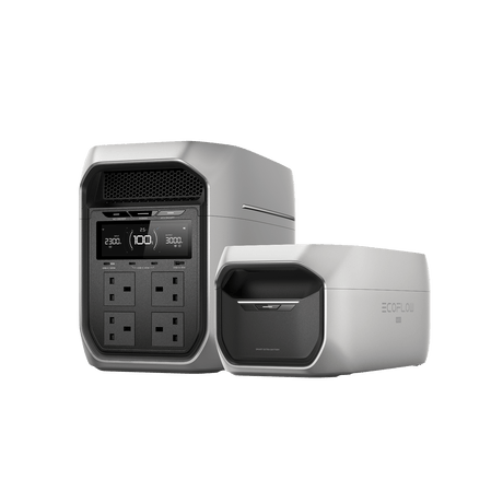 EcoFlow DELTA 3 Max Portable Power Station 2048Wh 2400W Kenya | LiFePO4 Solar Generator with 4 AC Sockets, 10ms UPS, 500W Solar Input, 68 Minute Fast Charge