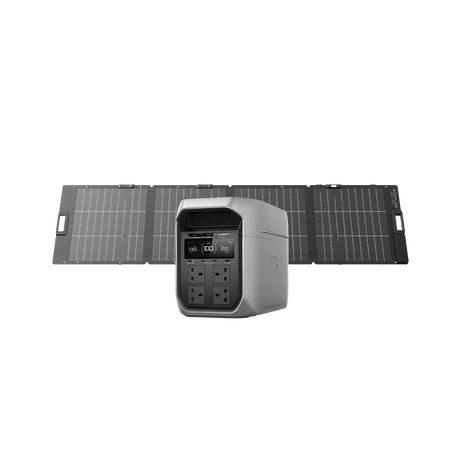 EcoFlow DELTA 3 Max Portable Power Station 2048Wh 2400W Kenya | LiFePO4 Solar Generator with 4 AC Sockets, 10ms UPS, 500W Solar Input, 68 Minute Fast Charge