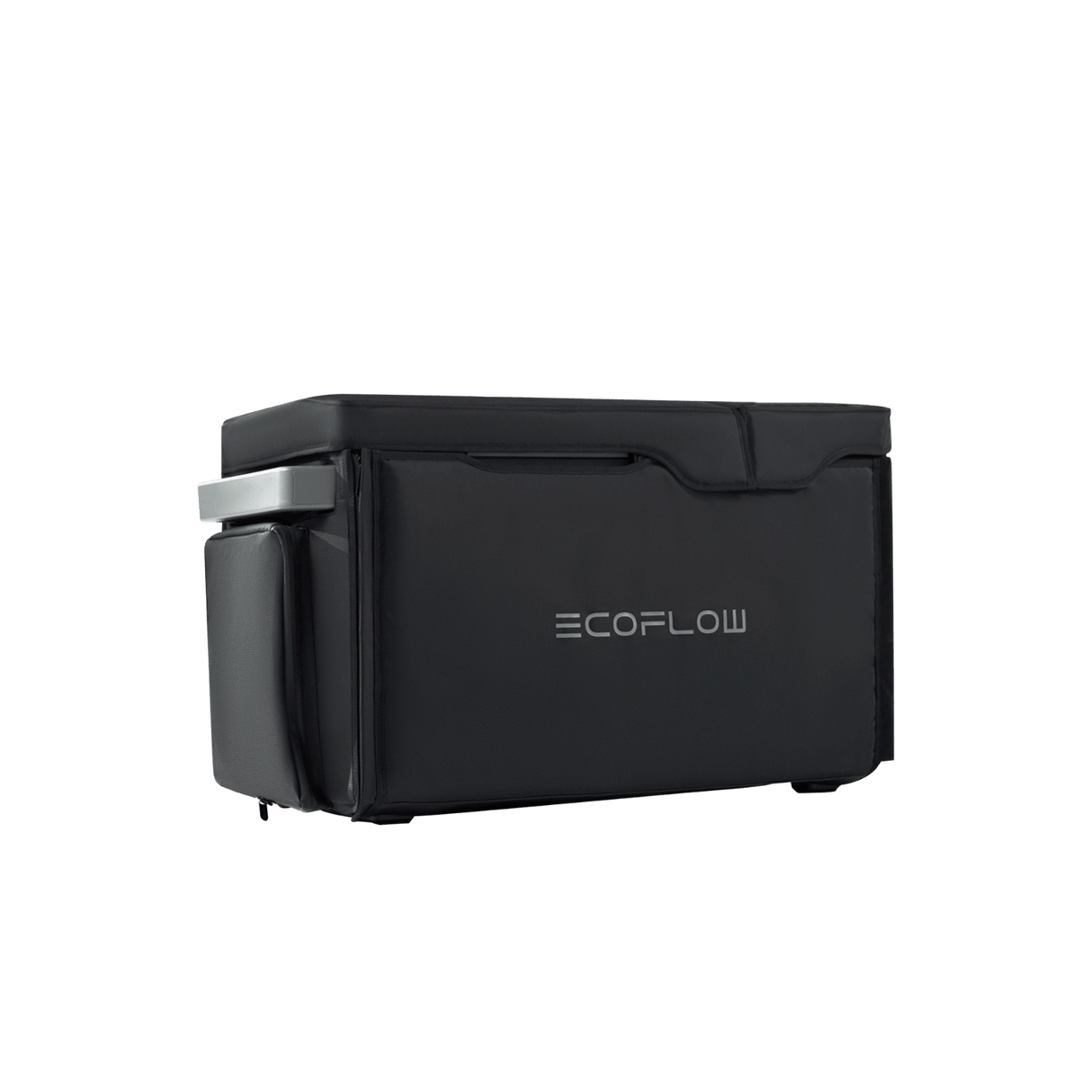 EcoFlow GLACIER carry bag fitted over the GLACIER fridge freezer