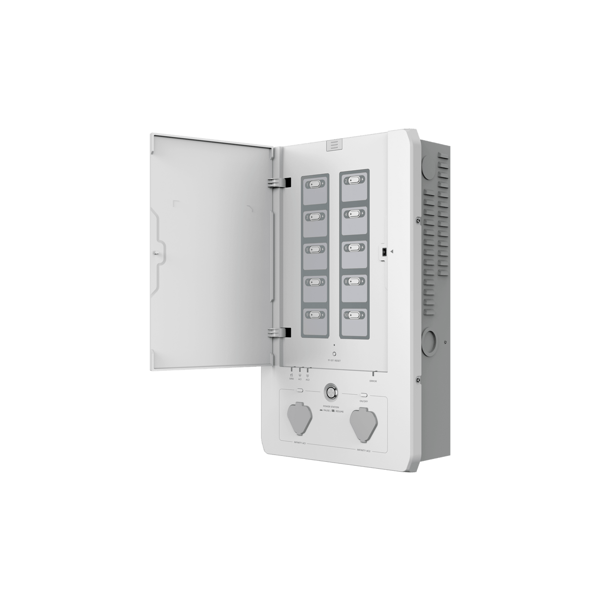 EcoFlow Smart Home Panel wall-mounted backup circuit panel side view