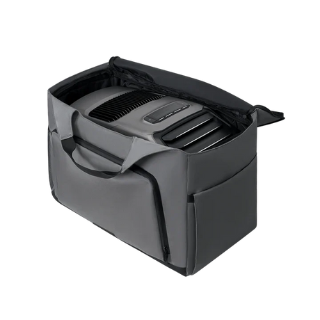 EcoFlow WAVE 2 bag zipped over the WAVE 2 air conditioner