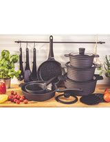Edënbërg 15-Piece Marble Coated Cookware Set (Forged Aluminum) – Induction Ready