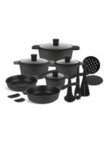 Edënbërg 15-Piece Marble Coated Cookware Set (Forged Aluminum) – Induction Ready
