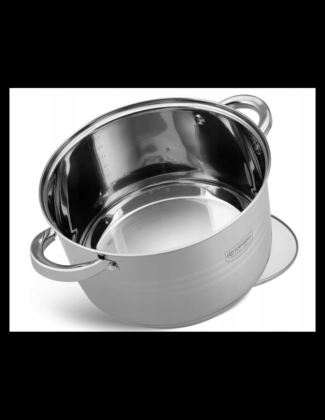 Edenberg 12-Piece Stainless Steel Cookware Set (RVS) – Durable Pots & Pans
