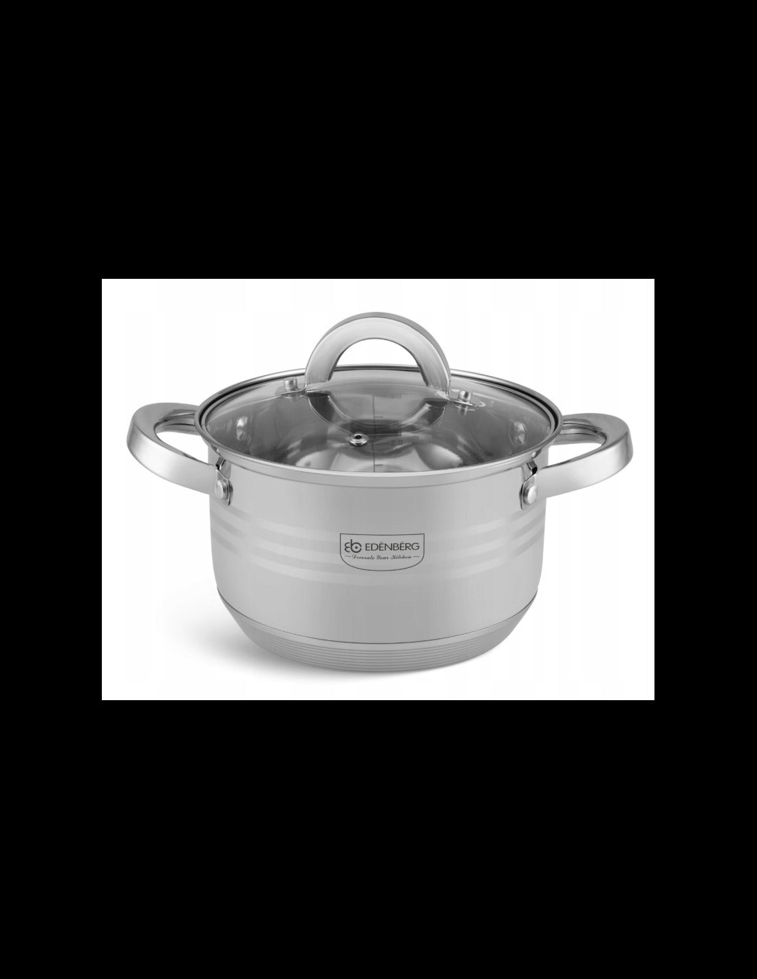 Edenberg 12-Piece Stainless Steel Cookware Set (RVS) – Durable Pots & Pans